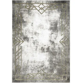 Koberec 60x100 cm KOBEREC ART DECO ROMBY TROJÚHELNÍKY S RÁMEM