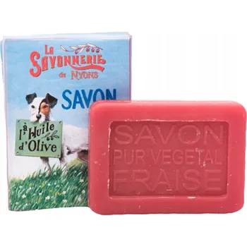 Mýdlo Mini parfémované mýdlo v krabičce La Savonnerie de Nyons JAHODA 25g, (JAHODA)