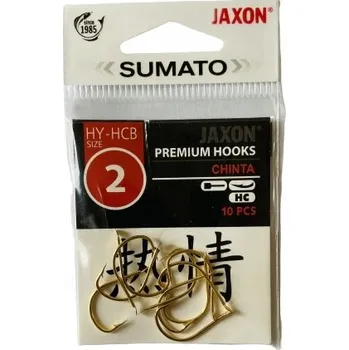 Rybářský háček Háčky zemní, splávkové, s otřepem Jaxon Sumato Chinta Zlaté 10 ks