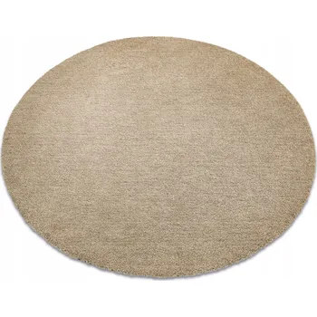 Koberec KULATÝ BÉŽOVÝ KOBEREC PRO ALERGIKY LATIO, průměr 80 cm #B1495