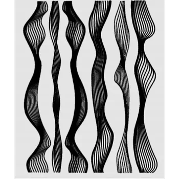 Fale CZARNE Samolepky na nehty