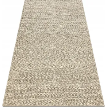 Koberec Koberec RUČNĚ TKANÝ, šedá vlna smyčkový, jednobarevný, HLADKÝ, 160 x 240 cm