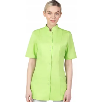 Dámské sako 34 DÁMSKÝ ZDRAVOTNICKÝ PLÁŠŤ NA ZIP SE STOJAKEM, KOSMETICKÝ FARTUCH 141S