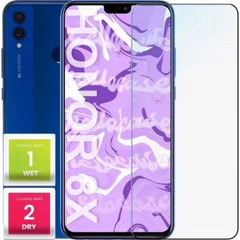 Tvrzené Sklo pro Huawei Honor 8x (9H tvrdost, ploché 2.5D, ochranné)