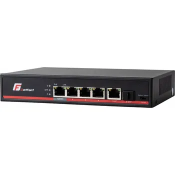 Switch Switch 5 portový Gigabitový PoE, 65W SFP GetFort