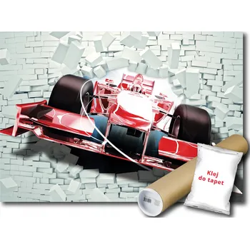 Fototapeta Fototapeta 208x146 Červená Formule 1 3D F1
