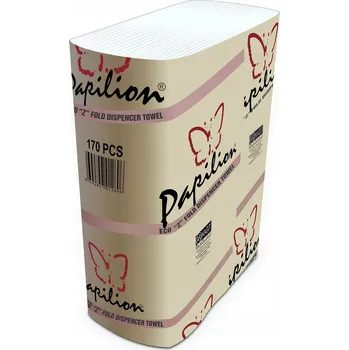 Papírový ručník PAPILION PAPÍROVÉ RUČNÍKY SKLÁDANÉ ZZ, 170 ks
