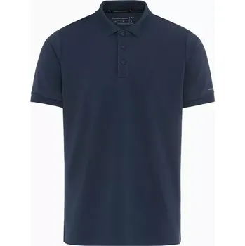 Pánské tričko PORSCHE DESIGN Men's Polo Shirt Polokošile tričko s límečkem a knoflíčky tmavě modrá (Sportovní polokošile s faktorem 30+ UV ochranou. Univerzální jako klasické polo triko. Rychleschnoucí a chladivé jako funkční košile.)