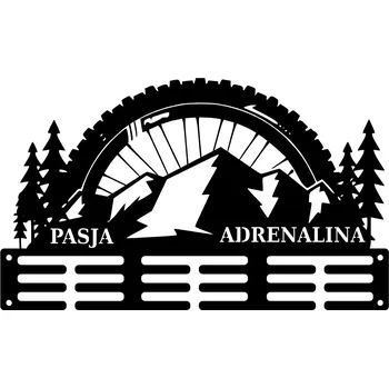 Věšák Věšák na medaile VÁŠEŇ ADRENALIN kolo HORY vzdálenosti