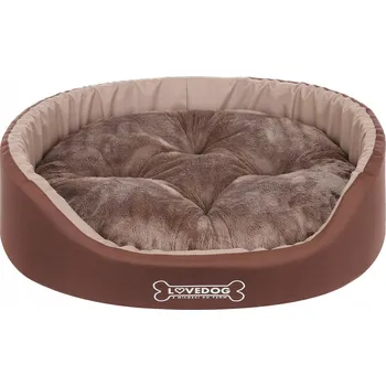 Pelíšek pro psa Kotec pro psy Lovedog hnědá 60 cm x 50 cm