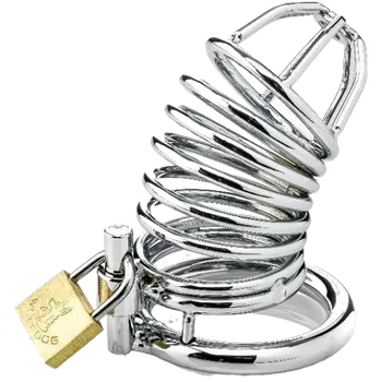 ZENN Ringed Cock Cage With 3 Cockrings