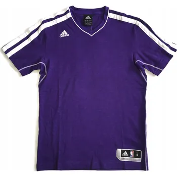 Pánská móda Fialová trička Adidas Performance NBA S