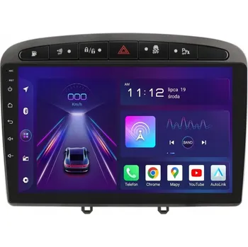 Auto Hi-Fi 2DIN AUTORÁDIO S NAVIGACÍ ANDROID PEUGEOT 308 8/256 GB DSP CARPLAY LTE ŠEDÉ