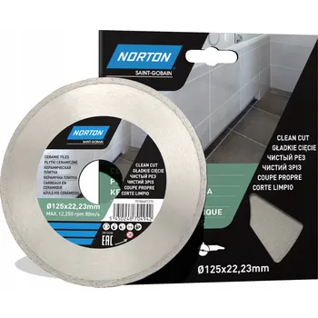 Řezný kotouč Diamantový kotouč Norton 70184614174 125 x 22,2 mm pro řezání gresu