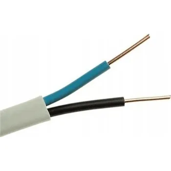 elektrický kabel Instalační kabel CYKY plochý 2x1,5 MM2 450/750V měděný ELTRIM