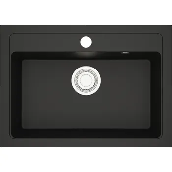 Granitový dřez Jednodřez DARFOR granitový černý