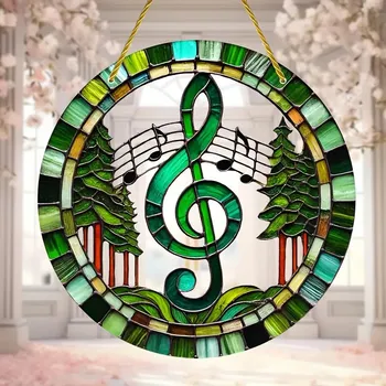 Party dekorace TE production Dekorace HOUSLOVÝ KLÍČ zelený