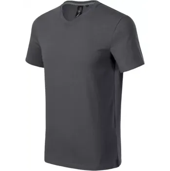Pánské tričko Tričko MALFINI ACTION V-NECK, barva antracitová, velikost 2XL