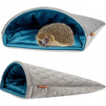 NORKA TUNEL VELKÝ DŮM pro Ježka Křečka Morče Myšku Hlodavce 30x30 ŠEDÝ