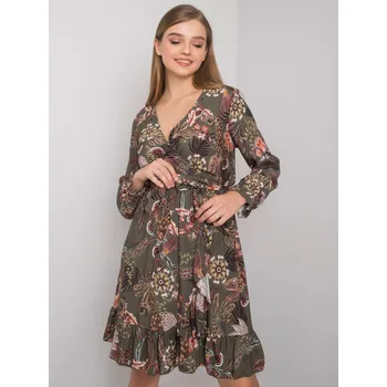 Dámské šaty Dress-TW-SK-BI-H2515.38X-khaki Och Bella hnědá 3199097