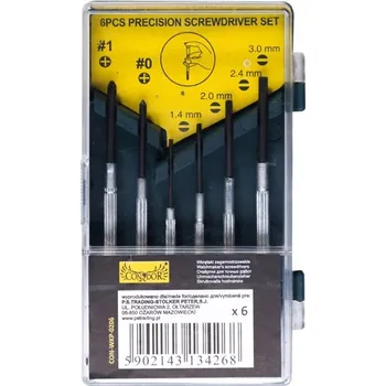 Šroubovák PRECZNÍ HODINÁŘSKÉ ŠROUBOVÁKY, SADA 6 KUSŮ