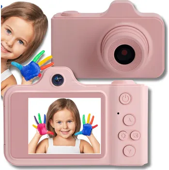 Digitální kompakt Digitální fotoaparát Omna T2 PRO růžový