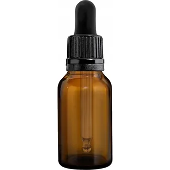 Láhev Skleněná lahvička 15 ml hnědá s kapátkem