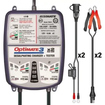 Nabíječka autobaterie TECMATE OPTIMATE 3 x 2 Dual Bank TM450 nabíječka autobaterií 12V/0,8A