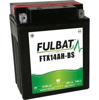 Motobaterie baterie 12V, YTX14AH-BS, 12Ah, 210A, bezúdržbová MF AGM 135x90x167 FULBAT (vč. balení elektrolytu)