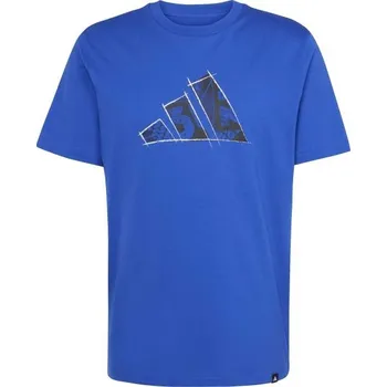 Pánské triko adidas LOGO GRAPHIC TEE L Modrá, Černá