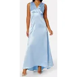 Modré saténové šaty VILA (Společenské šaty v modré barvě značky Vila)