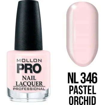 Lak na nehty 346. Pastelová Orchidej - Klasický lak na nehty s vytvrzujícím účinkem Hardening Nail Lacquer 15 ml - Mollon