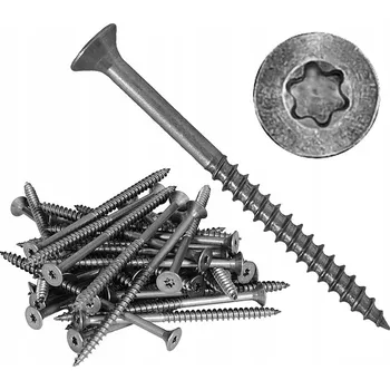 Vrut Vruty do dřeva nerezové 5x120, částečný závit, ocel A2 Torx 100 ks