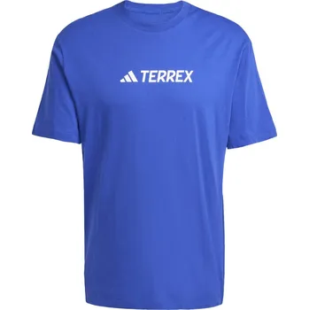 Pánské tričko Pánské Tričko s krátkým rukávem ADIDAS TX LOGO TEE JF9146 – Modrá M