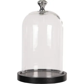 Dóza na potraviny Podnos se skleněným krytem a ozdobným úchopem