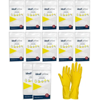 Pracovní rukavice Rukavice Mercator Medical RĘKAWICE LATEKSOWE IDEALL YELLOW XL 12 PAR velikost 10 - XL, 12 párů