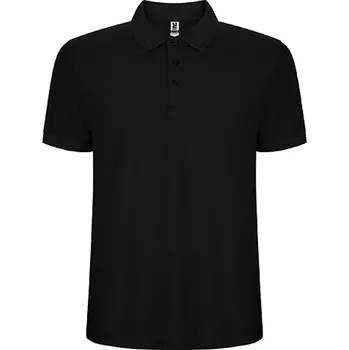 Pánské tričko ROLY Polokošile Pegaso, krátký rukáv, pánská - AKCE! E6609-02-L L Černá