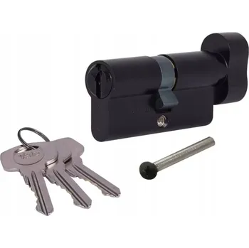 Vložka do dveří Vložka Yale Y500 45G/40 s knoflíkem, 3 klíče, černá