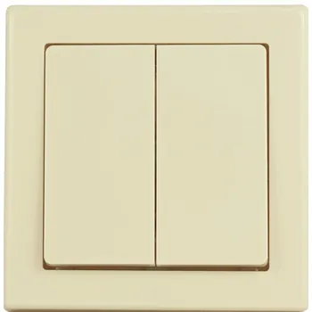 vypínač JOWISZ dvojitý přepínač lustrový (schodnicový) BÉŽOVÝ