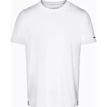 Pánské tričko PORSCHE DESIGN T-shirt Essential Tričko volnočasové sportovní s kulatým výstřihem a logem bílá (Tričko s bočním rozparkem v regular fit střihu.)