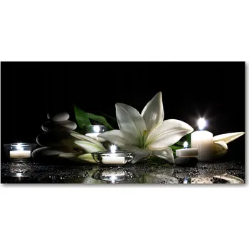 Obraz Ochranný panel Bílá lilie 120x60 cm + LEPIDLO