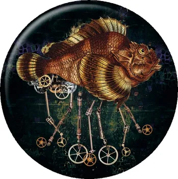 Placka Kráčející ryba - Steampunk
