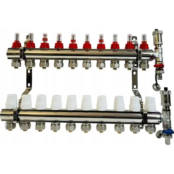 rozdělovač topení ROZDĚLOVAČ PRO PODLAHOVÉ TOPENÍ, 10 SEKCÍ/OKRUHŮ