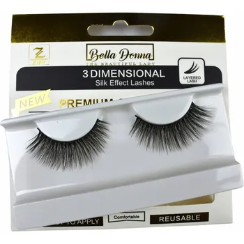 Umělé řasy UMĚLÉ HEDVÁBNÉ ŘASY NA PÁSKU 5D - 3D36