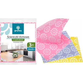 Utěrka Viskózová Utěrka Ravi v balení po 3 kusech ks vícebarevná