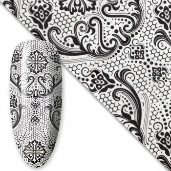 Transferová Fólie na zdobení nehtů ČERNÁ #14