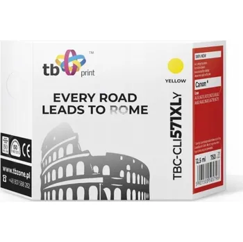 Žlutá inkoustová kazeta TB Print TBC-CLI571XLY pro tiskárny Canon