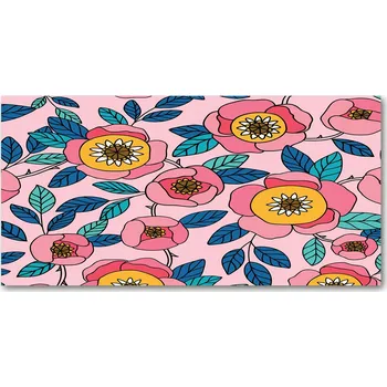 Obraz Kuchyňský panel Růžové květy 120x60 cm + LEPIDLO
