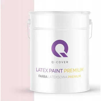 barva na zeď Latexová Barva na stropy a stěny Q-COVER 10 l BÍLÁ SVĚTLORŮŽOVÁ H3678 INTERIOR matná