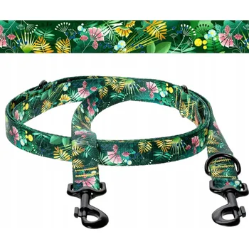 Vodítko pro psa VODÍTKO PŘEPÍNATELNÁ do 3 metrů pro malého PEJSKA Ukory JUNGLE s potiskem